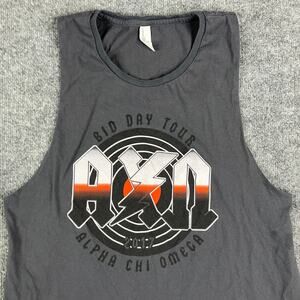 Very Important Tee Tank Mens Size XXL Gray AXO Graphic Bid Day Sleeveless Tour